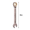 HORUSDY Ratchet Spanner, 24MM Metric Wrench Ratcheting Combination Wrenches 72-Teeth,