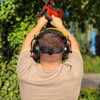 TRUTZHOLM Face protection with ear protection, mesh visor, eye protection