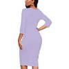 Womens 2024 Summer Dress Elegant Bodycon Boho Wedding Guest 3/4