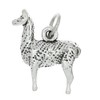Sterling Silver Oxidized 3D Llama Charm