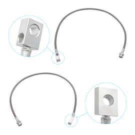 89715 Front and Rear Extended Stainless Brake Lines Replacement for 1987-2006 Jeep Wrangler TJ YJ 84-01 Cherokee XJ, 89702 and 89703 Brake Lines Kit for 4"-6" Lift