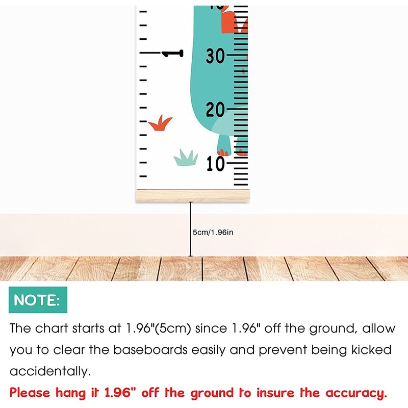 Viynran Child Growth Chart, Baby Growth Chart Kids Height Wall