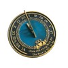 NauticalMart Personalized Sundial Gift - 10 Inch Brass Sundial for