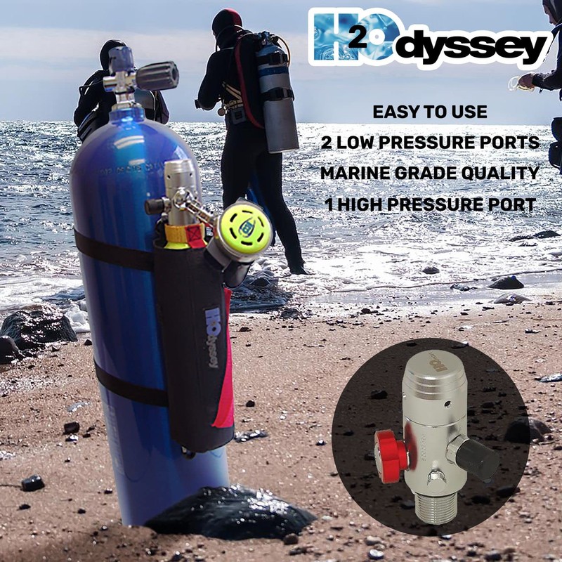 H2ODYSSEY Scuba Regulator Piston First Stage - Air Pressure Regulator