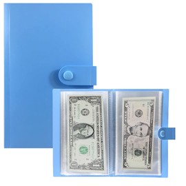 Xiapumeth Budget Binder, Money Organizer for Cash, a5 Money Saving Binder for Bills, Storage 50pcs Budget Book with Cash Envelopes, for Collection, Pay Cash Budget Binder (Blue)