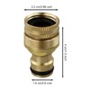 LAMXD 2 pack Garden Hose Tap Connector - 3/4 inch