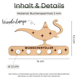 ZUKLA Packaging for Money Gifts - Wish Fulfiller Money Gift for Birthday, Wedding, Christening - An Original Idea to Give Money - Gift Voucher