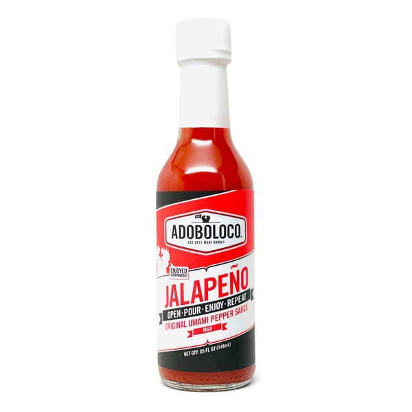 Adoboloco Hot Sauce Jalapeno Sauce - Mild Red Umami Sauce