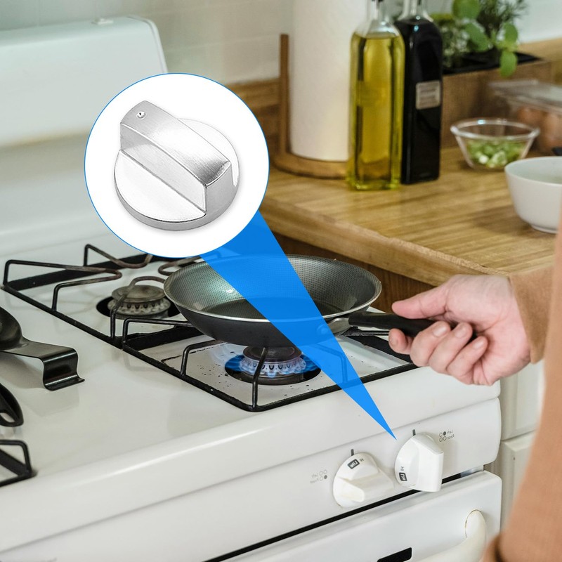 Rumyve 4pcs Gas Stove Control Knob - Cooker Replacement Switch