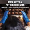 Rorecay Extra Long Oven Mitts and Pot Holders Sets: Heat