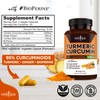 NEW AGE Turmeric Curcumin Capsules - Standardized Curcuminoids - Non-GMO,