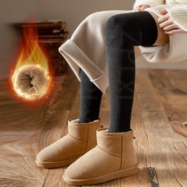 Winter Thick Cotton Thigh High Warm Socks, 2 Pairs Extra Long Leg Warmers, Over the Knee Boots Thermal Stockings for Women Girls Skirt Dress