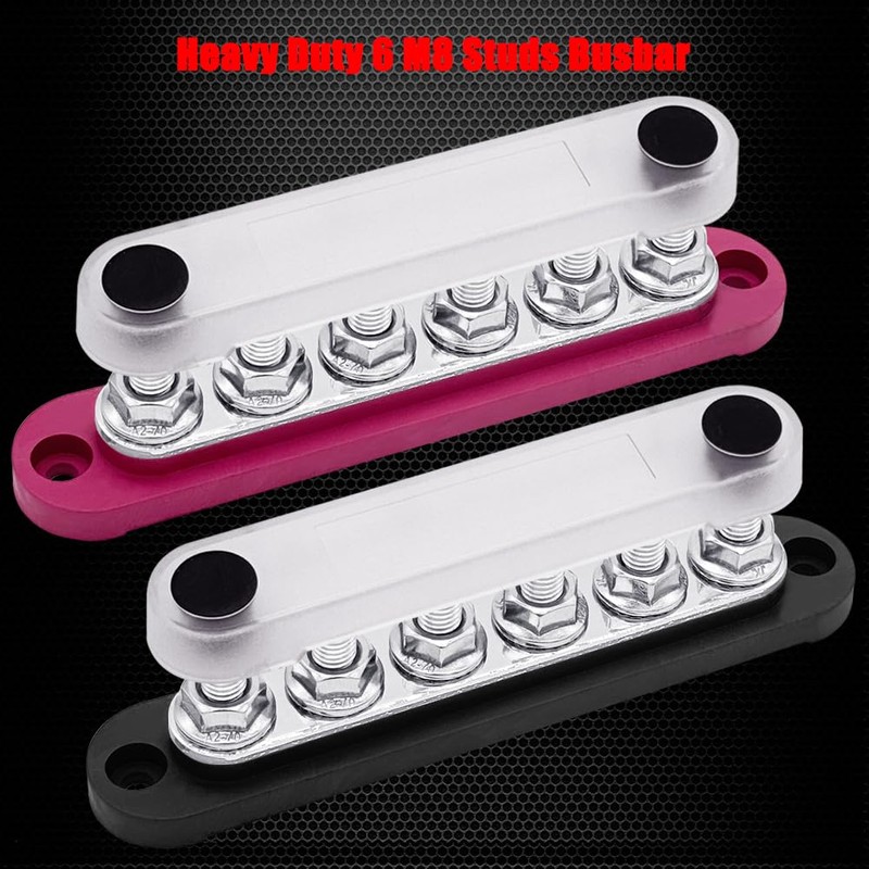 6 x M8 (5/16") Studs Power Distribution Block Bus Bar