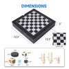 GSE Games & Sports Expert 12.5" Premium Leather 5-in-1 Chess,