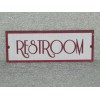 Restroom Door Sign