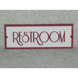 Restroom Door Sign