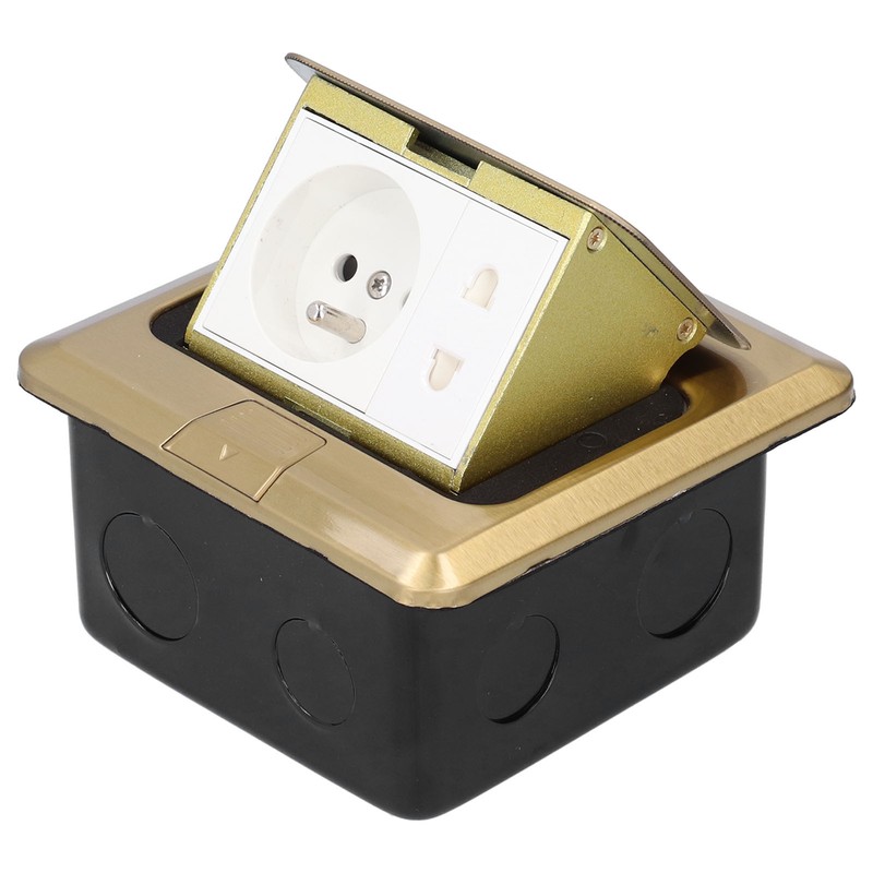 Floor Socket Embedded Power Outlet Charging Industrial Supplies FR Standard