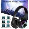 Bluetooth Headphones Over Ear,Bluetooth Headset Wireless Earphones Foldable Headphones with
