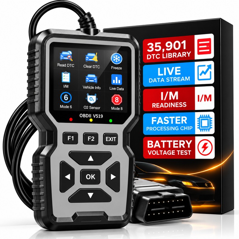 OBD2 Diagnostic Scanner for Vehicle Troubleshooting – Engine Code Reader