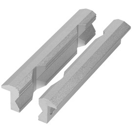 1 Pair Aluminum Alloy Vise Jaws Fixture with Magnetic 6/4 inch V Type Vice Jaws Protectors Cover for Woodworking DIY Making Plumbing..(silver,6 inches)