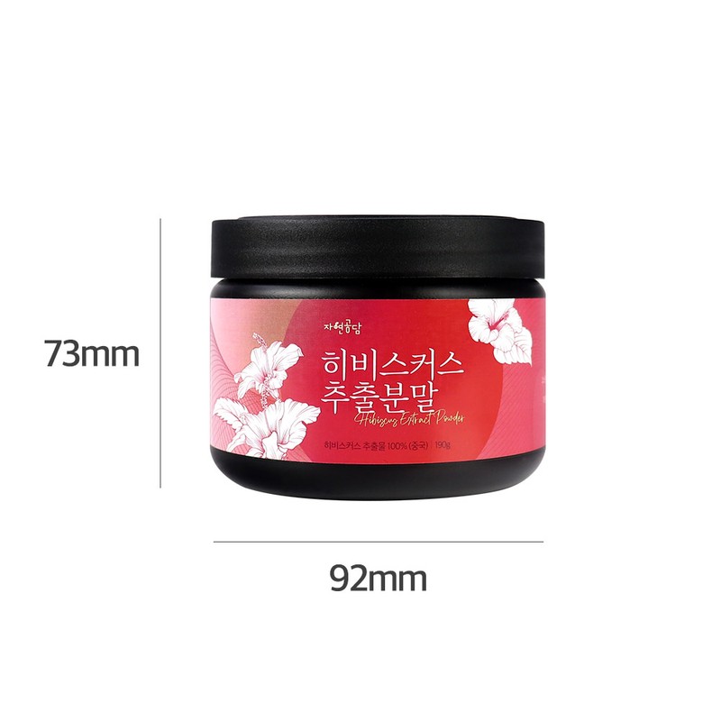 두손애약초 히비스커스 추출 가루 분말 파우더 추출물, 190g, 1개 DooSon