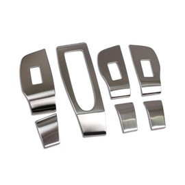 RUIQ New Mazda 3 Sedan/Fastback BP Series/CX-30 DM Series Interior Door Window Button Switch Panel Cover Garnish Mazda3 Mazda 3 / CX-30 Only Design (Silver)