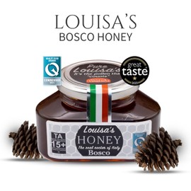 Louisa's Bosco Honey | Award-Winning Italian Raw & Pure Honey | TA 20+ (MGO 829+) | 100% Traceable | Sustainably Sourced | GMO, Gluten & Allergen Free | 350g