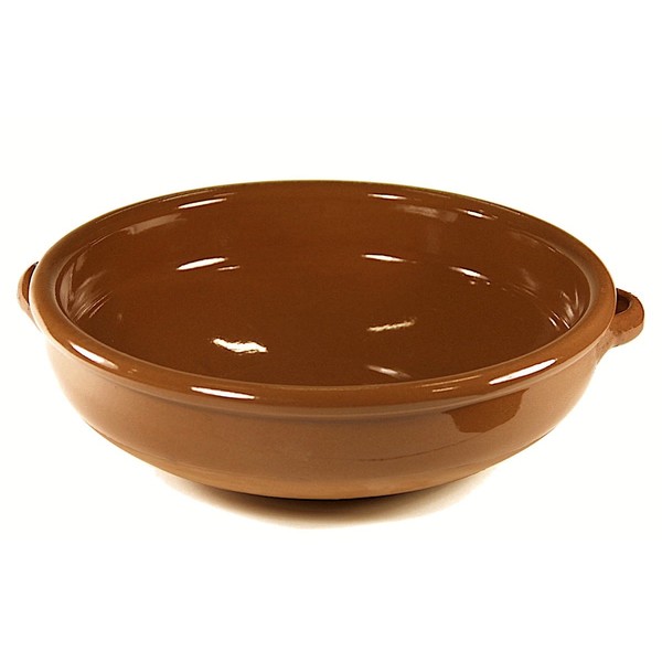 Terra Cotta Cazuela Dish, Rustic Roman Design – 11.5 in / 14 cups