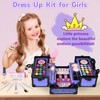 Hollyhi 59Pcs Kids Makeup Kit for Girl, Washable Play Makeup