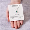 Philip Jones May (Emerald) Birthstone Necklace Created with Zircondia® Crystals