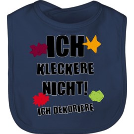 Shirtracer - Baby Bib - Sayings - Ich kleckere nicht!, 1 Navy Blue