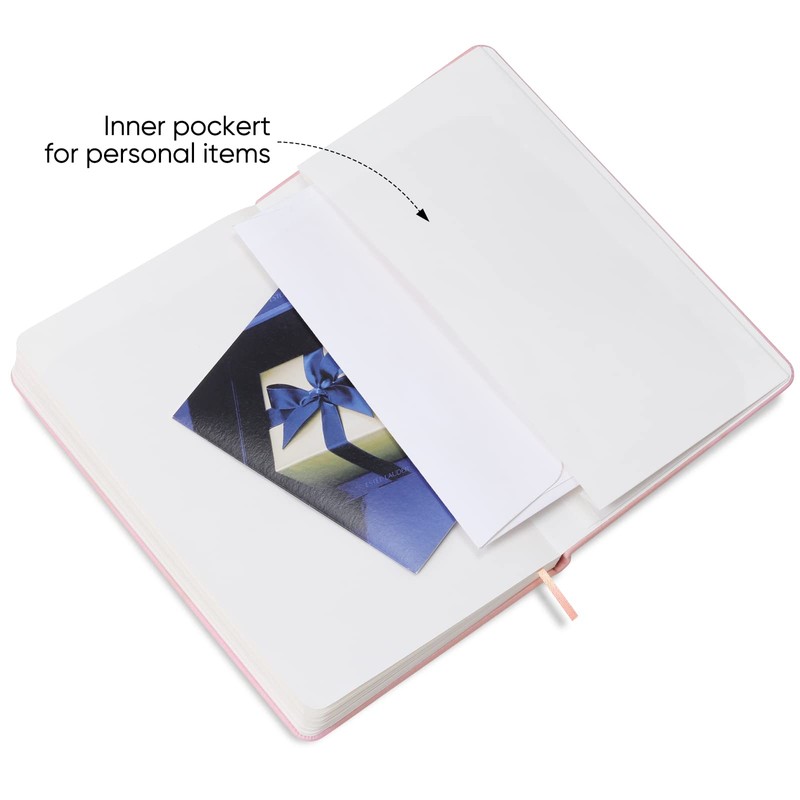 Wiisdatek Notebook Journal, Lined Leather Hard Cover,100Gsm Thick Paper with