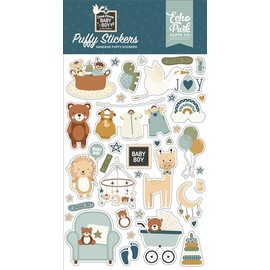 Special Delivery Baby Boy Puffy Stickers