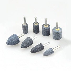 10 Pcs Polishing Grinding Wheel Tool, 30mm Cylinder Abrasive Shank Grindstone Abrasive Stone Mandrel Mounted Stone Grinding Accessory Buffing Accessory Set