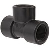 Banjo TEE075 Polypropylene Pipe Fitting, Tee, Schedule 80, 3/4" NPT