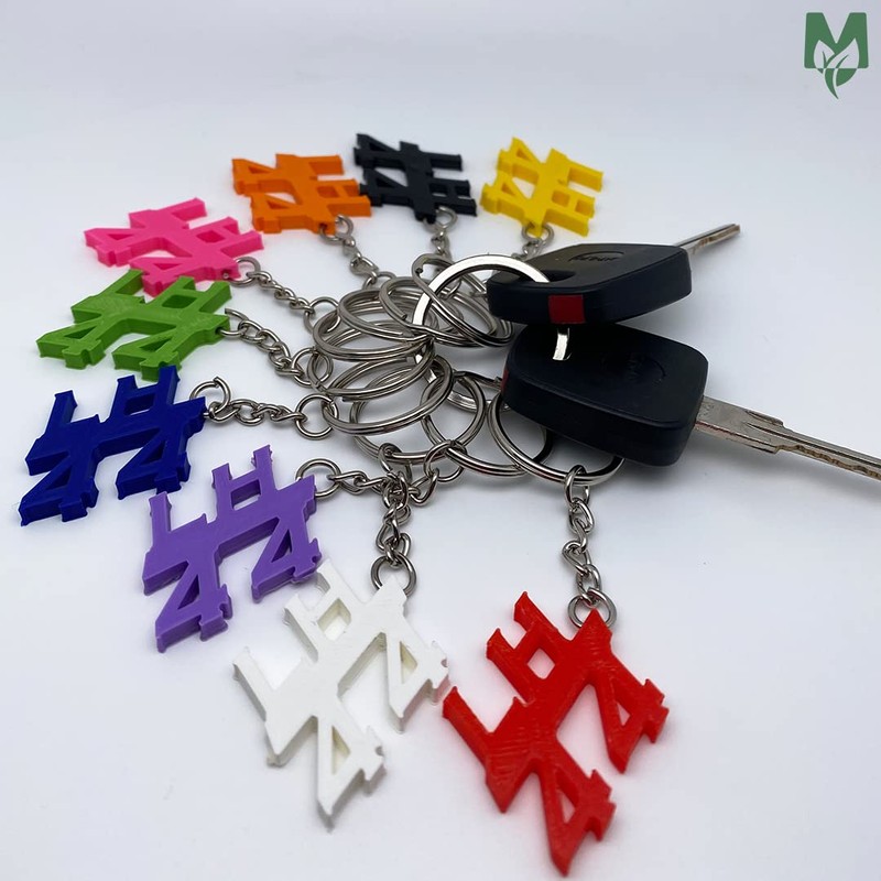 Motoreco Lewis Hamilton LH 44 Black Keychain | Made From