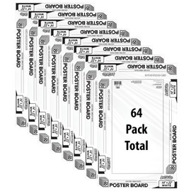 ArtSkills 14" x 22" Premium Poster Board - Lightweight White Poster Board 64 Count