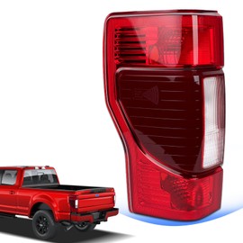 STRAUTOS Tail Lights Compatible with 2020-2022 Ford F250 F350 Super Duty Halogen w/Blind Spot (Module Not Included) Rear Lamp Assembly Replace F02800279 LC3Z13405A (Left Driver Side)