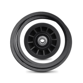 Drive Idler Pulley & Drive Belt Fit for Husqvarna Z254F Z246 Z254, Fit for Poulan Pro PRZ5426KH, Fit for Craftsman 917378XXX Series Lawn Mowers, Replace 539110311, 539110411