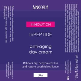 Anti-Falten Anti-Aging Tri Peptid Tagescreme 135g BINGOSPA innovation