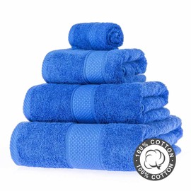 Homescapes Flauschiges Premium Frottee Handtuch ca. 50 x 90 cm aus 100% reiner Baumwolle, blau