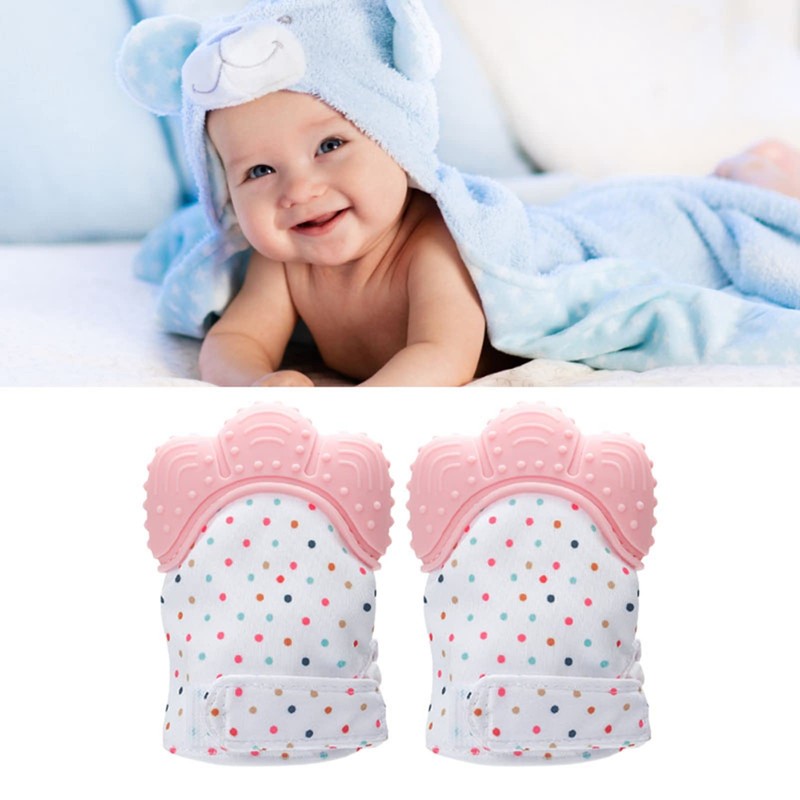 Guantes de Silicona para Bebés, Guantes de Dentición para Bebés,