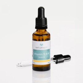 NATURALS38 Vitamin D·A·K Combination Oil - 30 ml - Vitamin D3 Useful Combined with the Co-Factors Vitamin K2 & Vitamin A - High Dose - Neutral in Taste - in MCT Oil from Coconut - Made in Germany