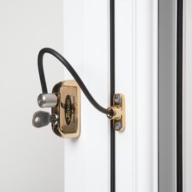 Jackloc Window and Door Restrictor Polished Brass