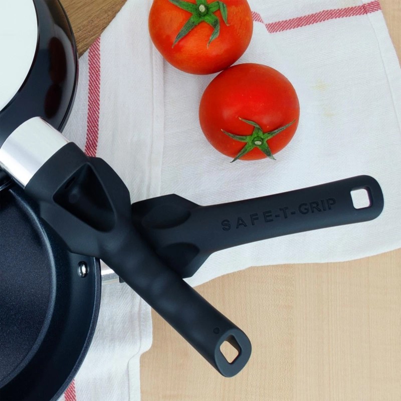 Safe-T-Grip 2-Pack 9" Ceramic Nonstick Frypans – RED