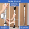 2-in-1 Security Bar for Doors and Windows, Adjustable Sliding Door