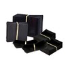 B2) 52x55 Black Plastic PERFORATED Shrink Bands for Jar/Bottle Caps