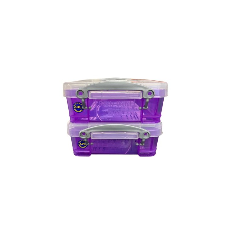 Really Useful Box Liquid Storage Containers with Lids, 1.75 Litres,