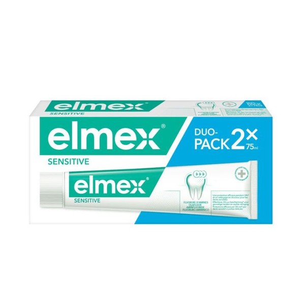 Elmex Sensitive Dentifrice Vert 75 ml, Lot de 2 x 75 ml