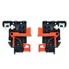 Salice A750.010, Left/Right 6-Way Adjustable Clip for Futura Undermount Drawer Guides, 1-Pair, Black